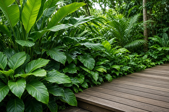 Tropical landscape style sample