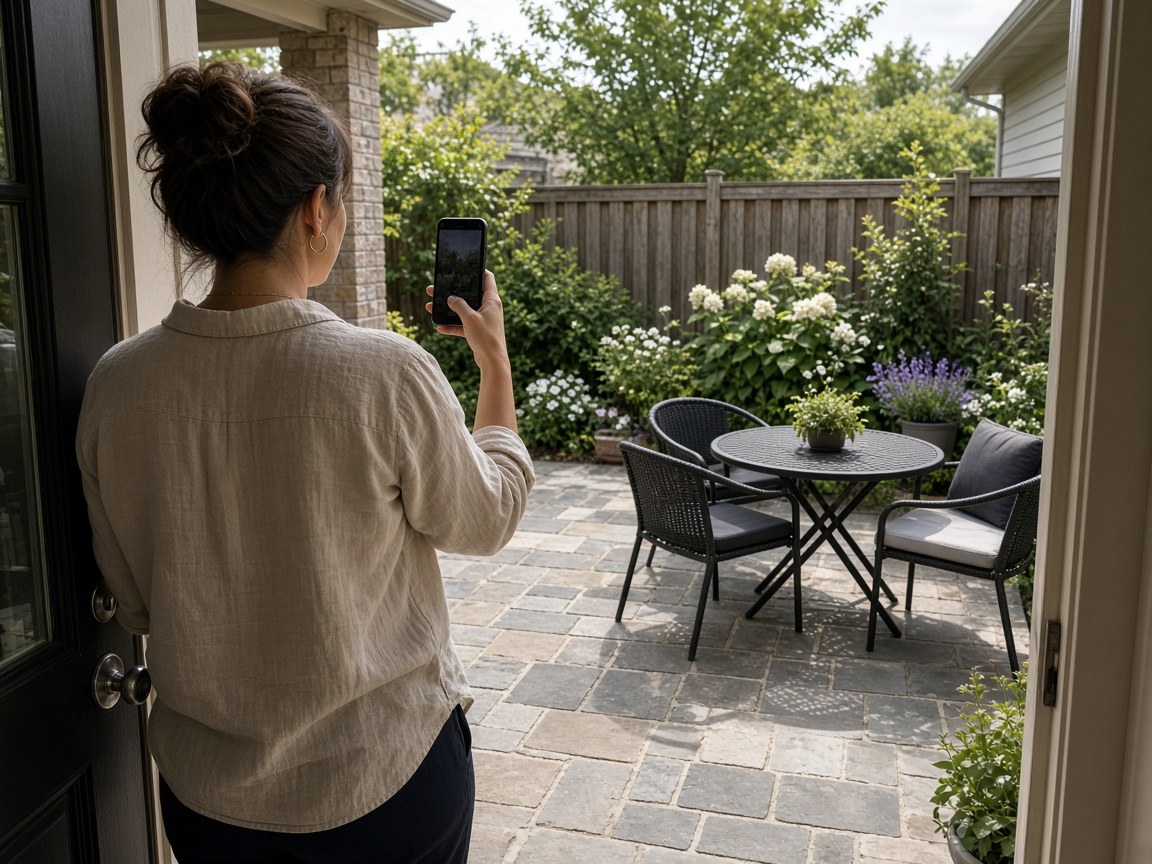 Show the Patio and Its Link to the House